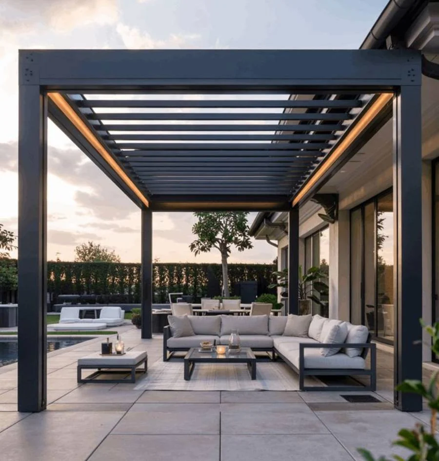 Pérgola integrado à arquitetura em Lagoa Santa